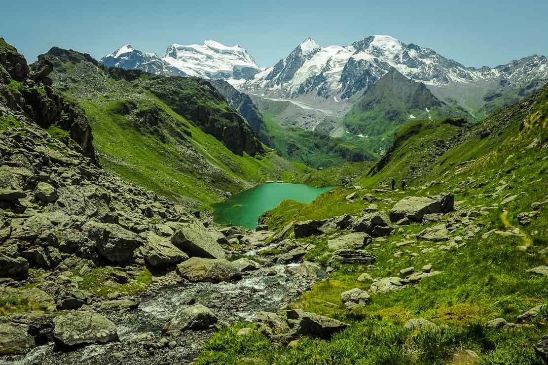 Lac de Louvie en Valais, Suisse